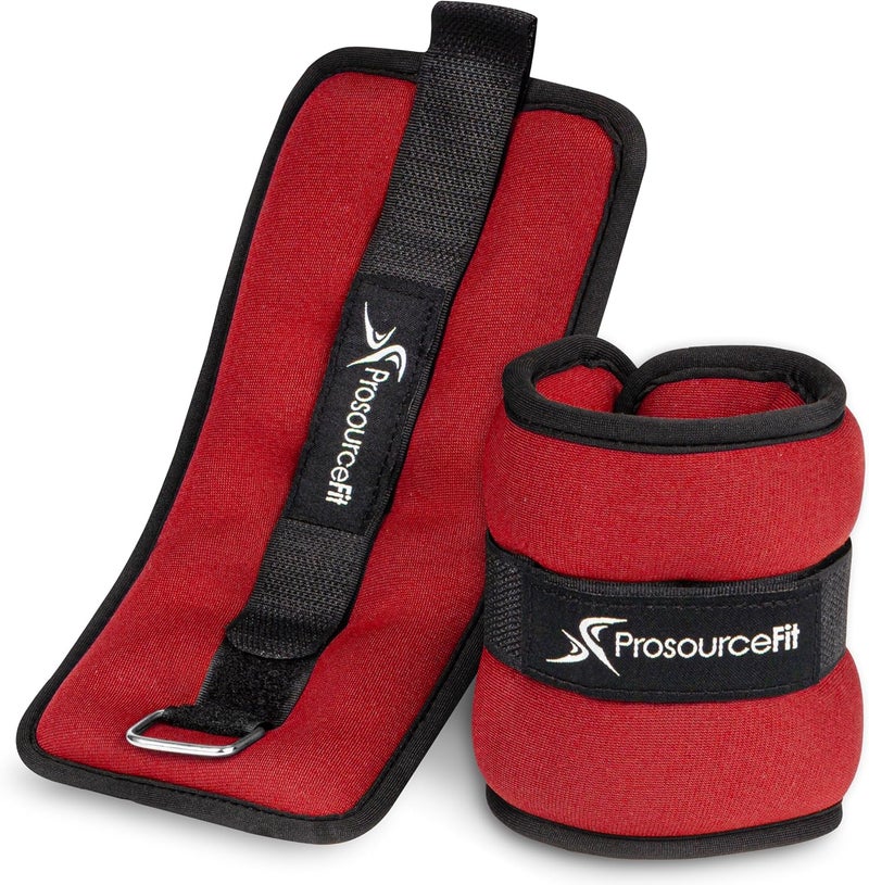 ProSourceFit Ankle/Wrist and Arm/Leg Weights Set of 2, Adjustable Strap 1 lb-5 lb, Adjustable Weight 15 lb, 10 lb, 7 lb for Men and Women - Image 1